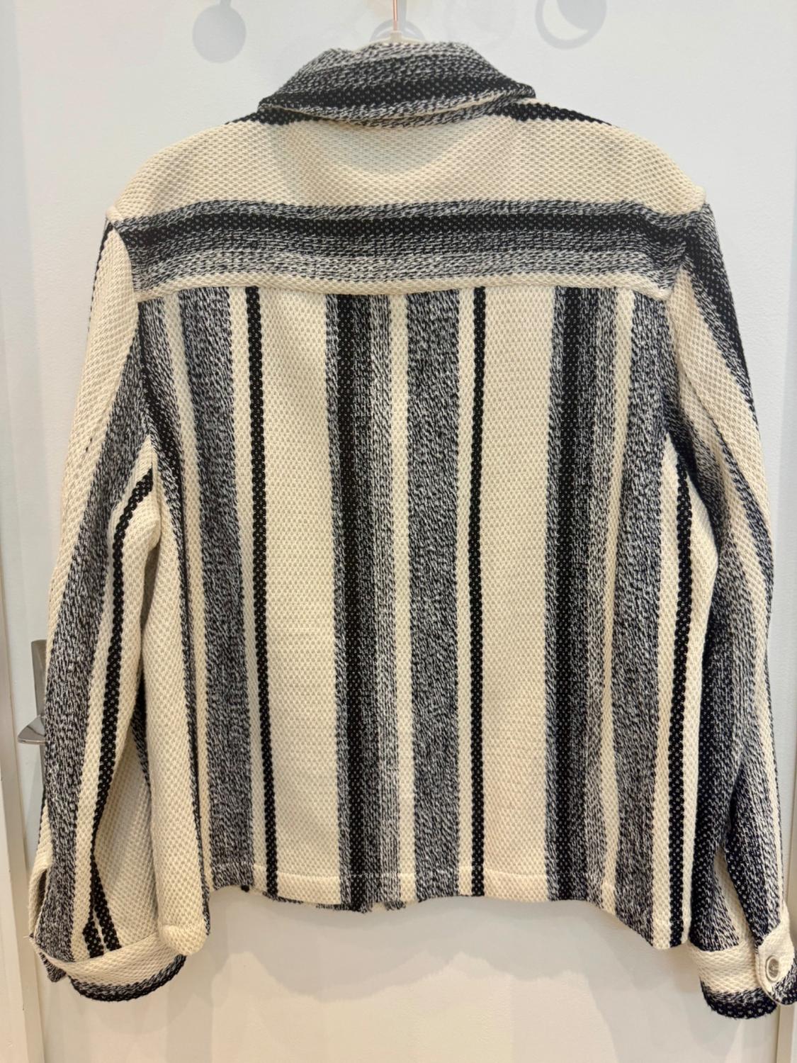 TEXTURED KNIT OVERSHIRT - Image 2
