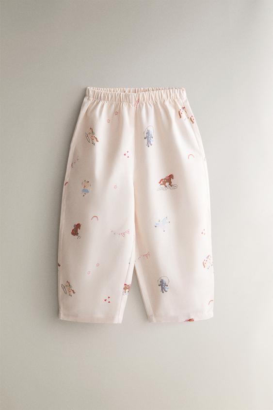 PYJAMA ENFANT FLANELLE LICORNES - Rose de Zara - Image 3