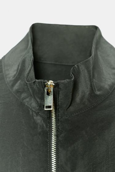 BLOUSON BOMBER À COL MONTANT - Kaki de Zara - Image 5