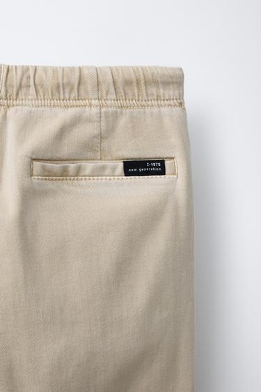 DARTED SUPER STRETCH TROUSERS - Sand by Zara