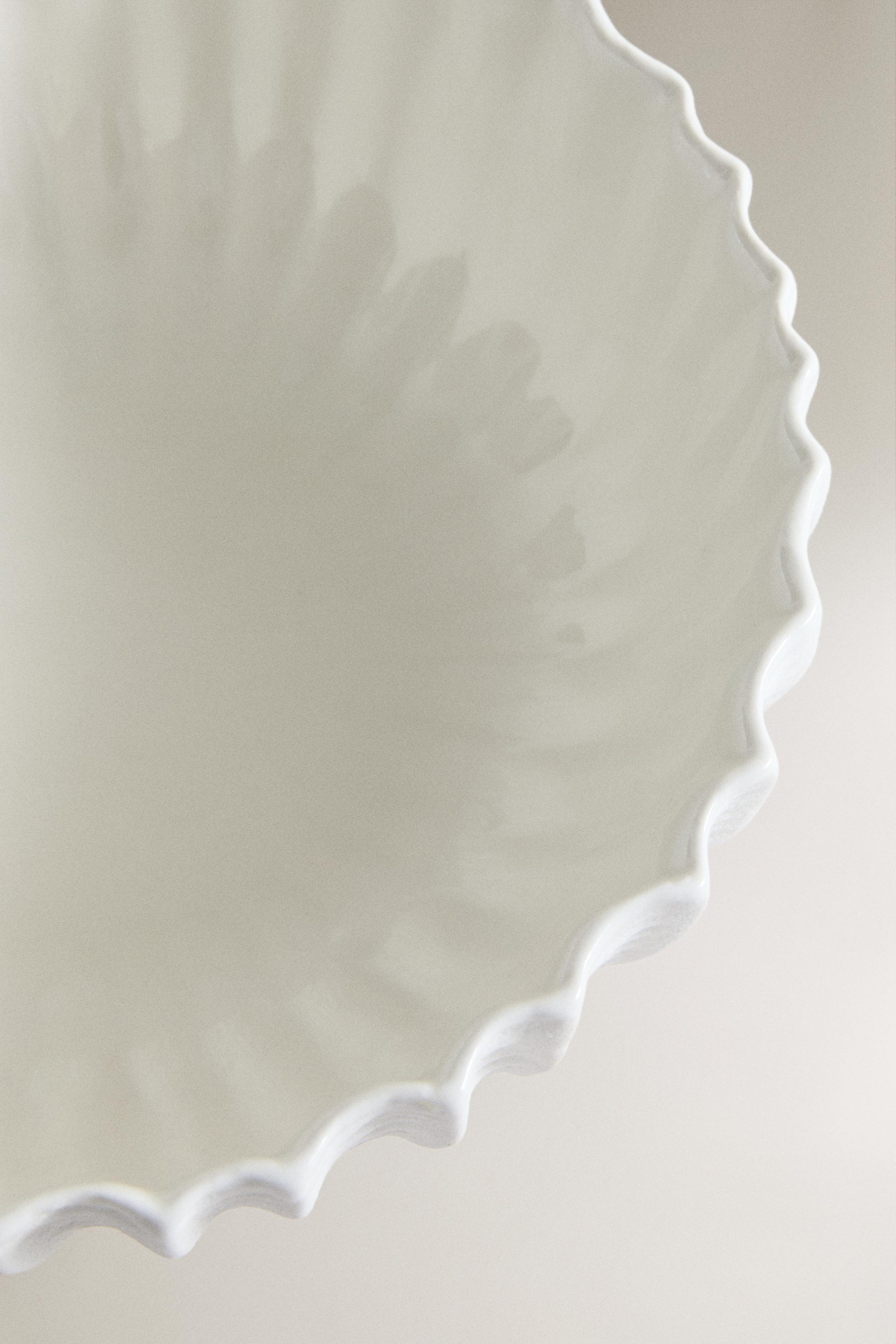Zara STONEWARE SALAD BOWL WITH RELIEF — фото 3