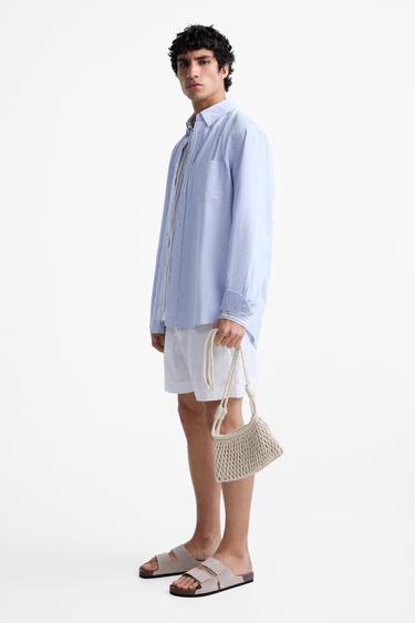 MACRAMÉ CROSSBODY BAG - Ecru White by Zara - Image 0