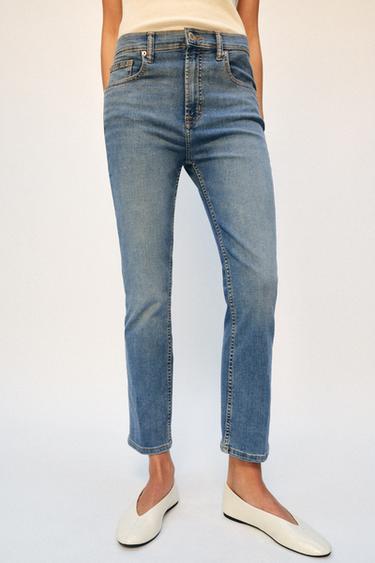 ZW COLLECTION MID-WAIST BOOTCUT JEANS - Blue by Zara - Image 1