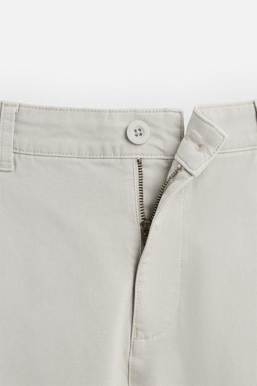 PANTALON CHINO SKINNY - Gris perle de Zara - Image 7