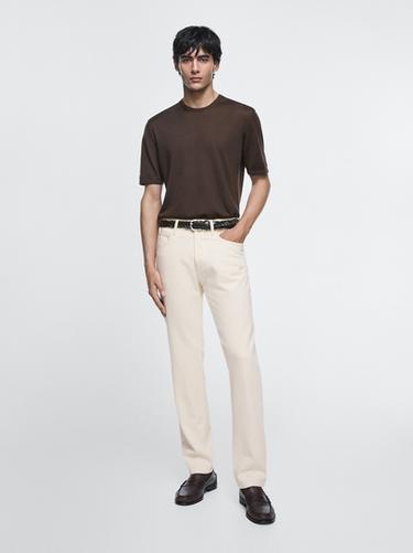 Zara Tapered fit jeans - Ecru