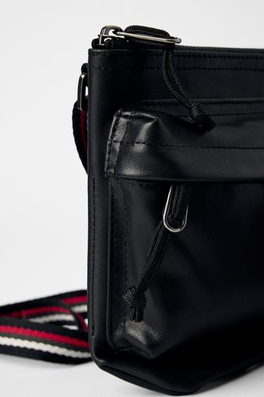 SAC BANDOULIÈRE EN CUIR BOBBY GILLESPIE X ZARA - Noir de Zara - Image 3