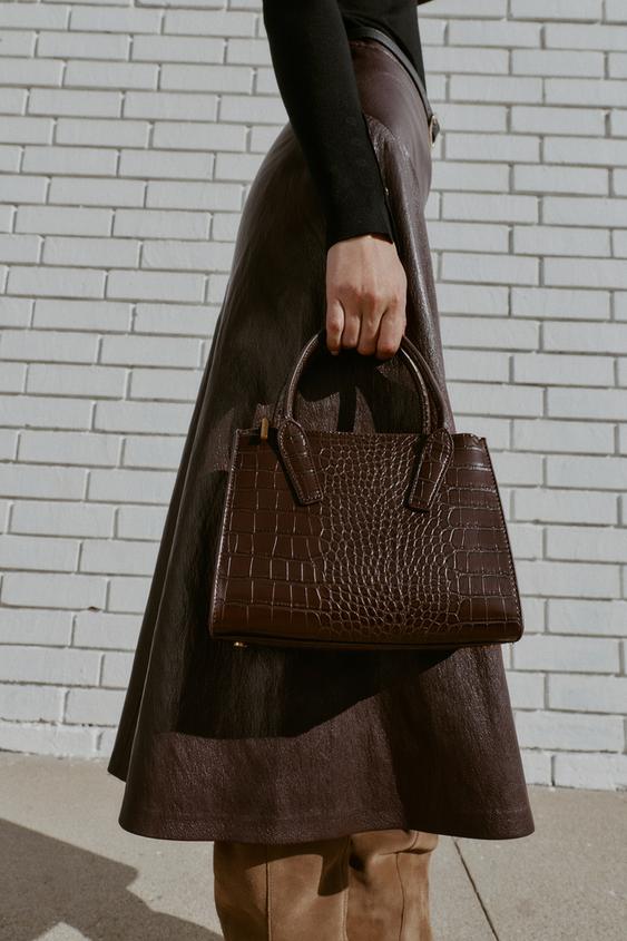 EMBOSSED MINI CITY BAG