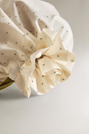 KATOENEN WASZAK MET BLOEMEN KINDEREN - Groen van Zara