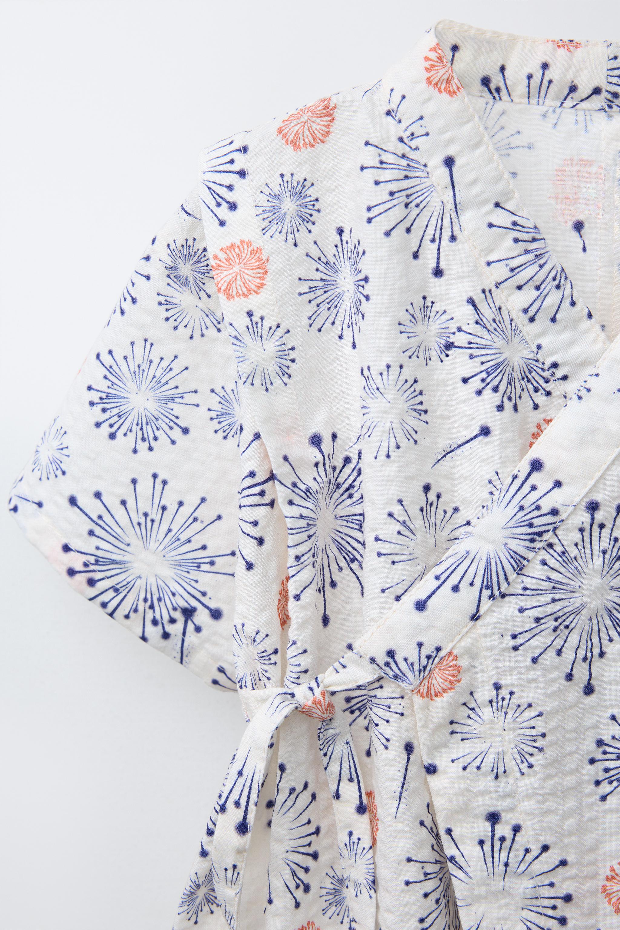 1-9 MOIS/ BARBOTEUSE KIMONO IMPRIMÉE