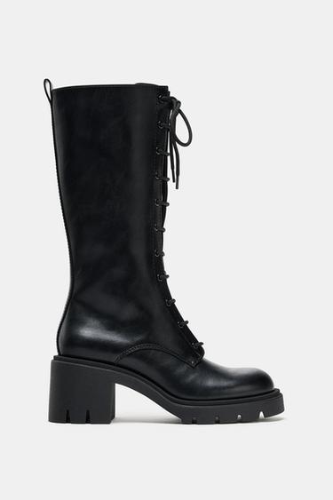 BOTA CORDONES - Negro de Zara