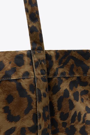 MAXI SAC SERGÉ IMPRIMÉ ANIMAL - Leopard de Zara - Image 3