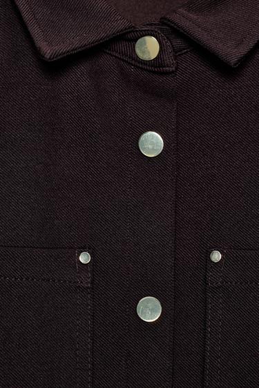 CHEMISE CINTRÉE EN CRÊPE - Marron de Zara - Image 6