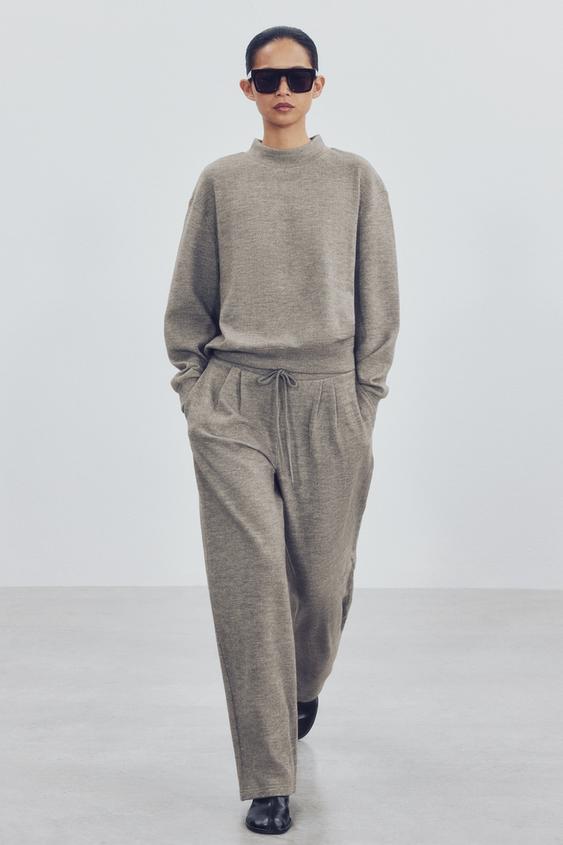 SOFT TROUSERS - Grey marl by Zara - Image 0