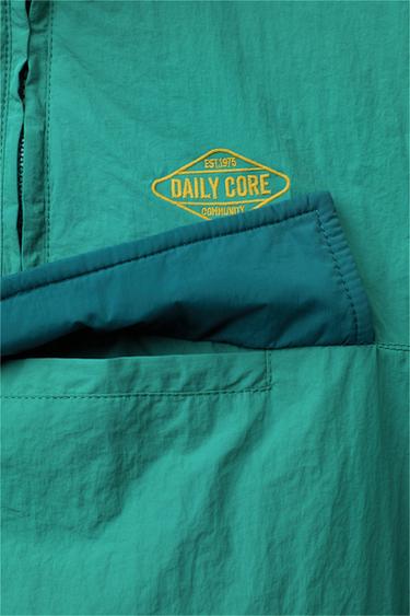TECHNICAL KANGAROO HOODIE - Green by Zara - Image 3