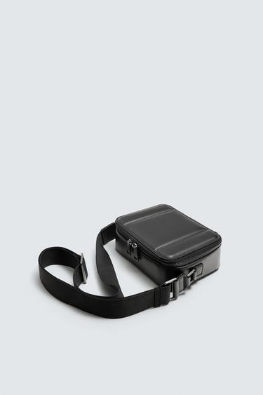 SEMI-RIGID CROSSBODY BAG - Black by Zara - Image 1
