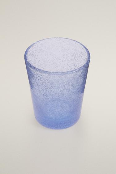 BUBBLE GLASSWARE TUMBLER — Blue 2