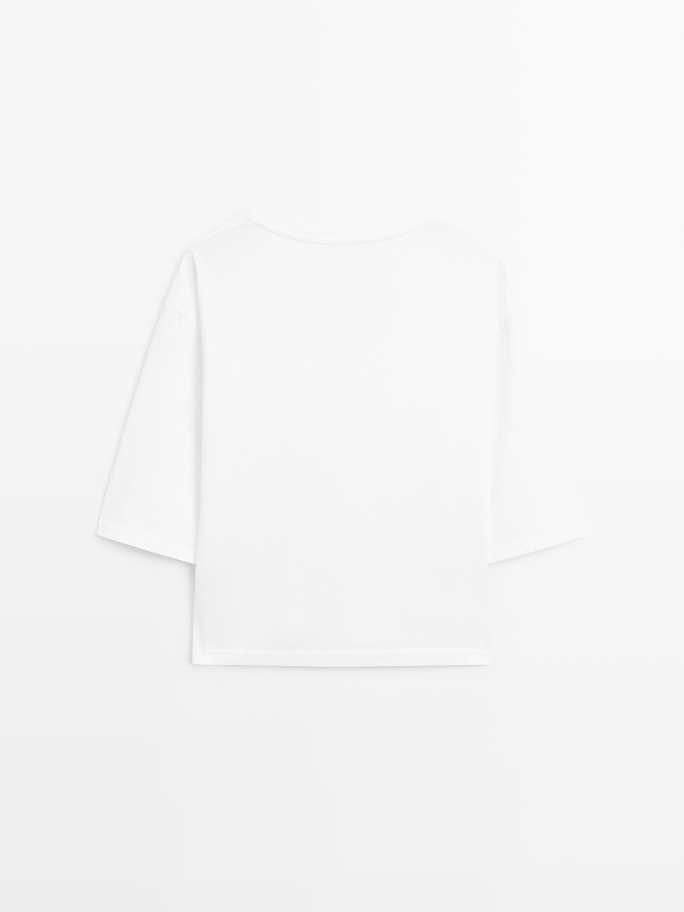T-shirt col ras du cou 100 % coton