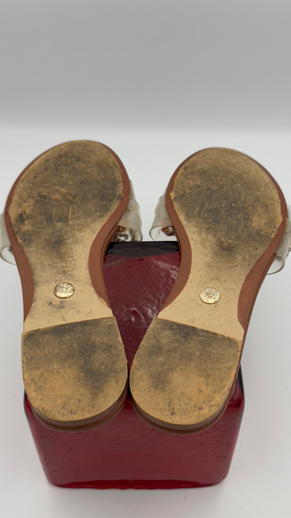 VINYL CHAIN FLAT SANDALS - Image 3