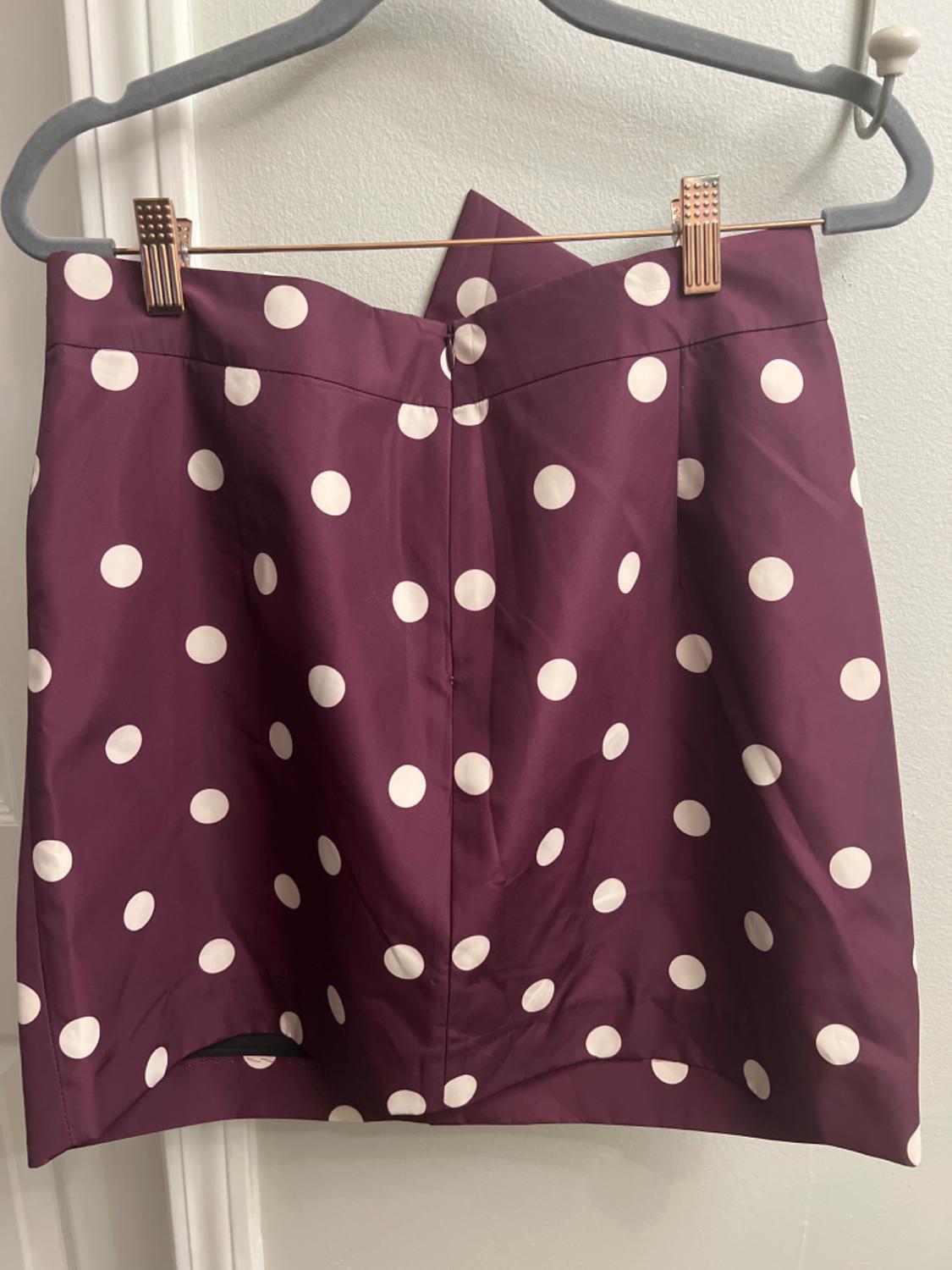 POLKA DOT TAFFETA MINI SKIRT - Image 2
