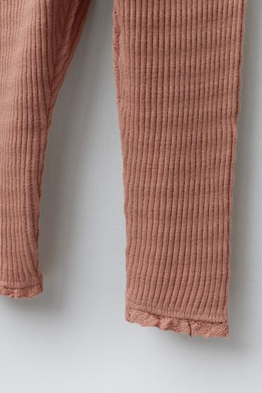 ENSEMBLE BODY ET LEGGING EN DENTELLE - Rose craie de Zara - Image 4
