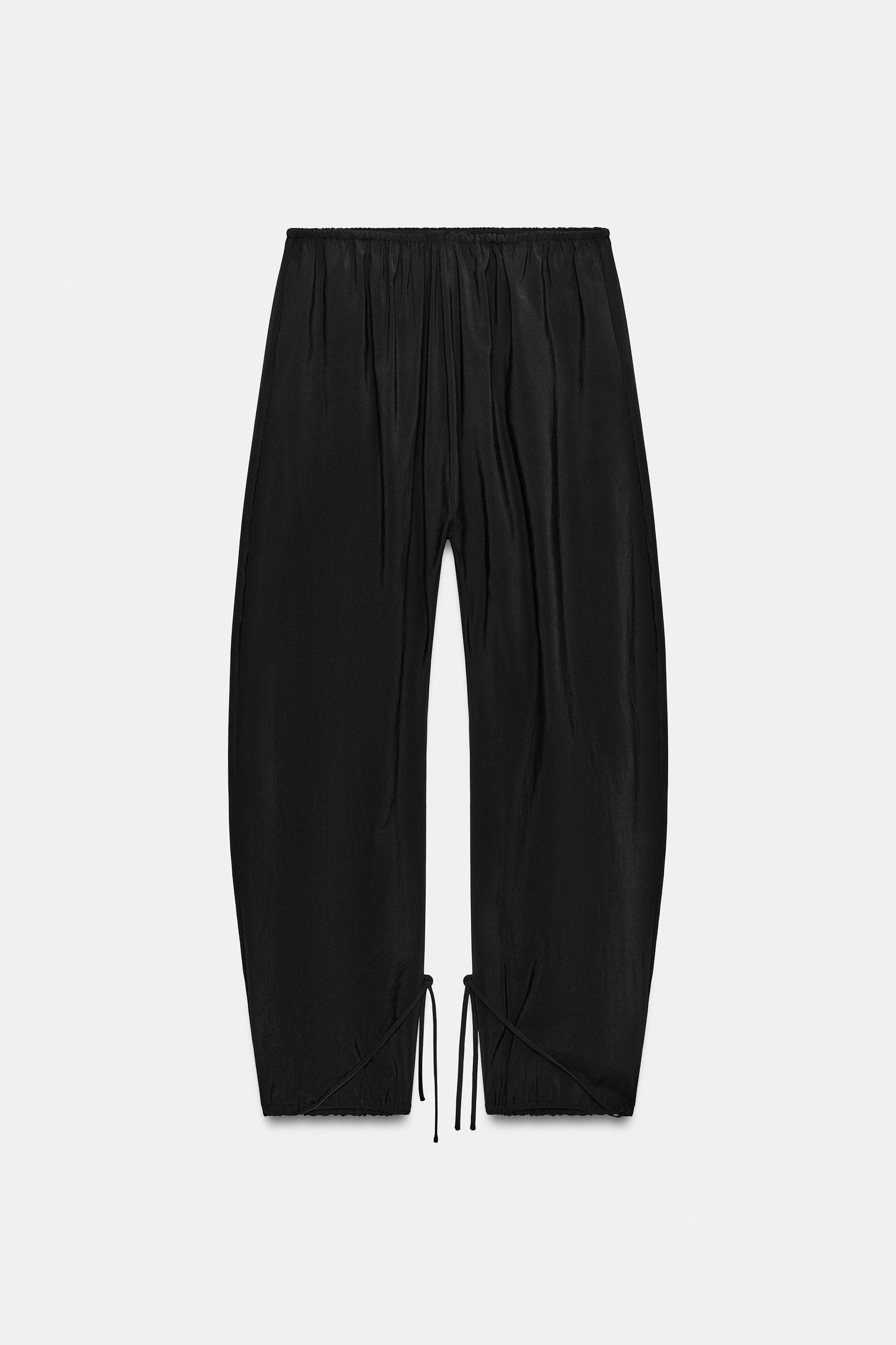 PANTALON FLUIDE BAGGY AVEC NŒUDS