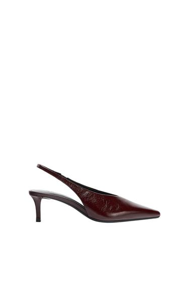 LEATHER SLINGBACK SHOES