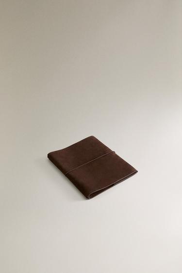 SPLIT LEATHER BOOK COVER - Brown by Zara - Image 2