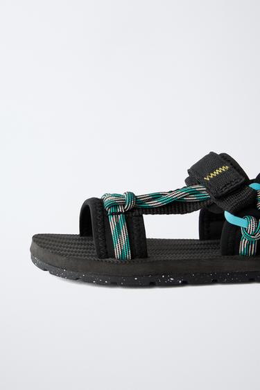 ROPE DETAIL TECHNICAL SANDALS - Black by Zara - Image 5