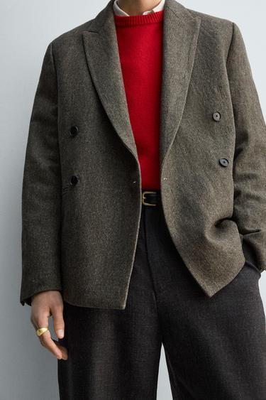 VESTE STRUCTURÉE ÉDITION LIMITÉE - Vert moyen de Zara - Image 5