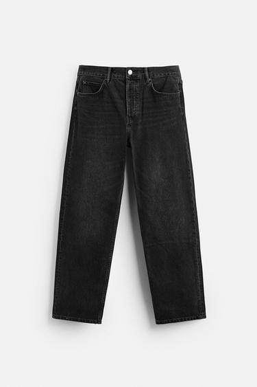 JEAN STRAIGHT FIT REGULAR - Charbon de Zara