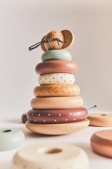 CHILDREN'S TOY MOUSE BLOCKS - Multicoloured by Zara