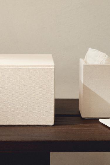 ORGANISATORBOKS MED LÅG - lys beig fra Zara