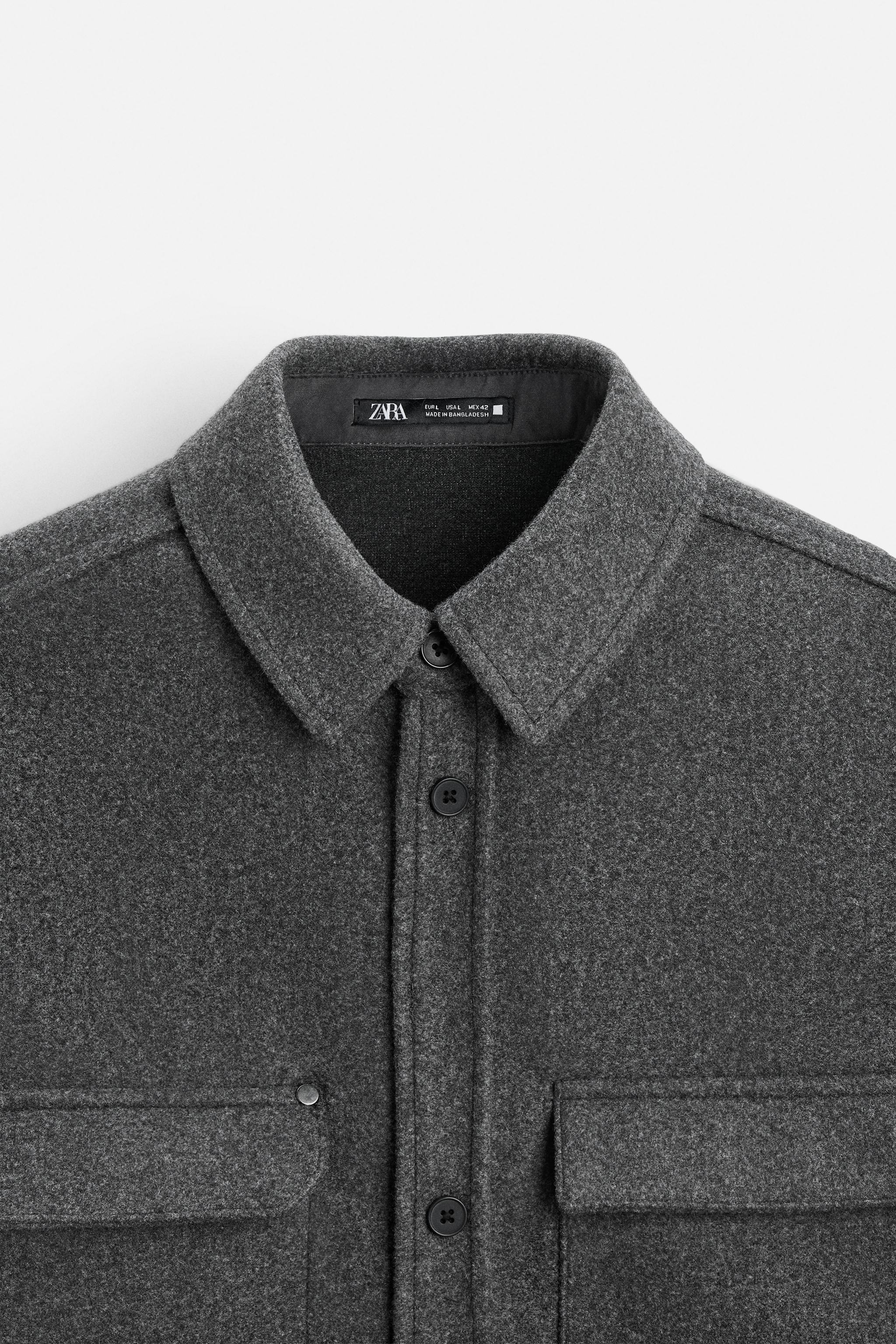 POCKET OVERSHIRT - Black | ZARA United States