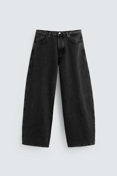 BALLOON FIT JEANS - Anthracite grey by Zara