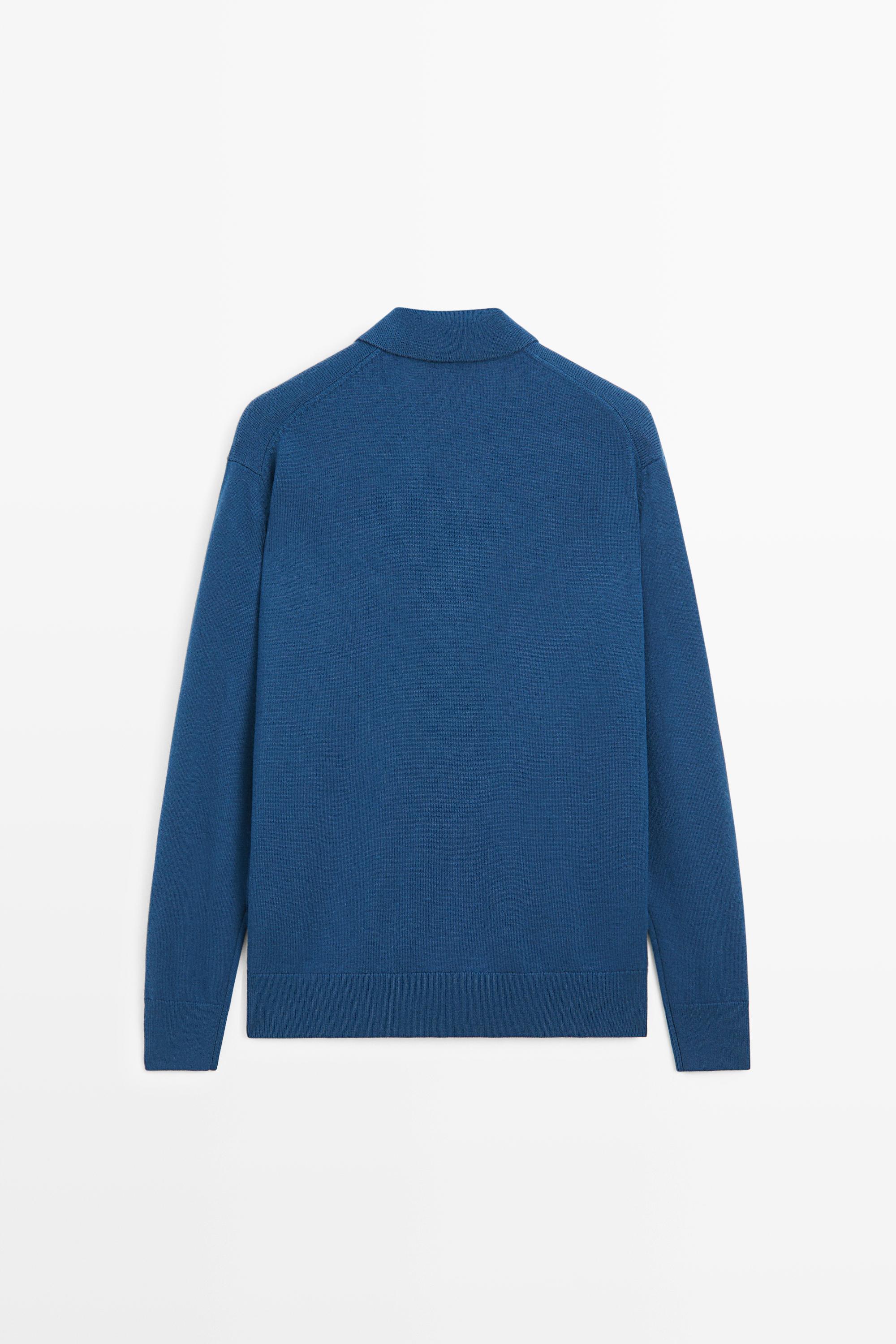Pull polo en maille