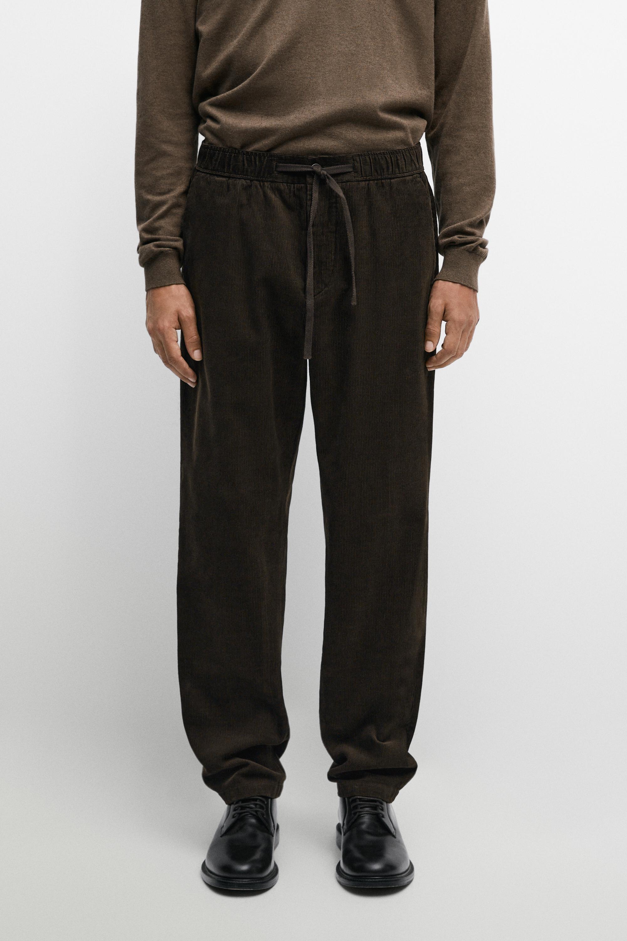 Pantalon de jogging en velours côtelé