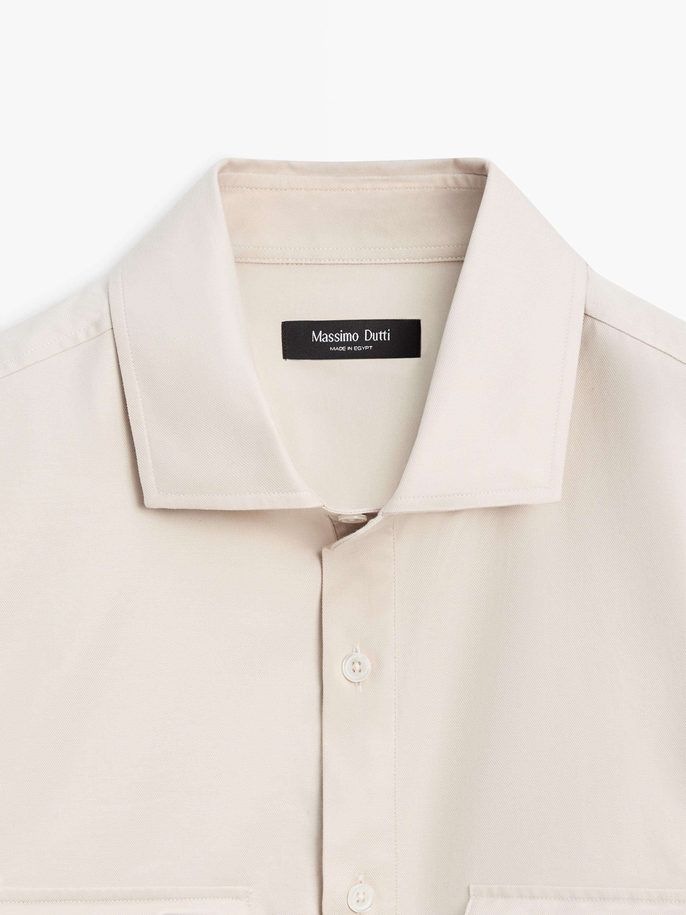 Chemise en coton avec poches