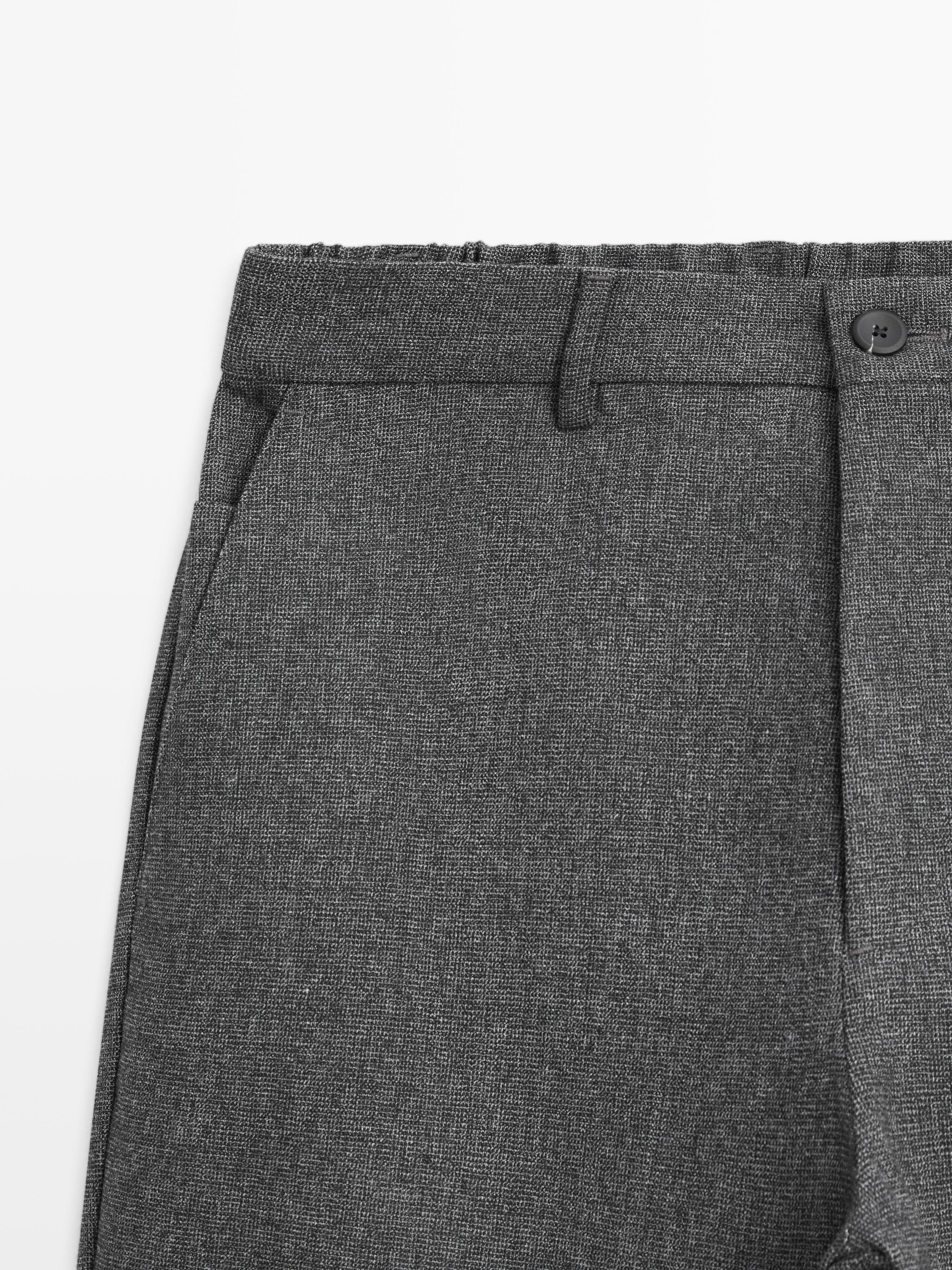 Jogger fit trousers with textured detail