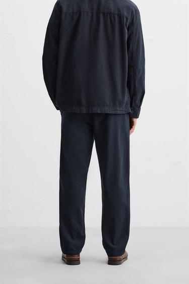 COTTON/LINEN TROUSERS - Bluish by Zara - Image 2