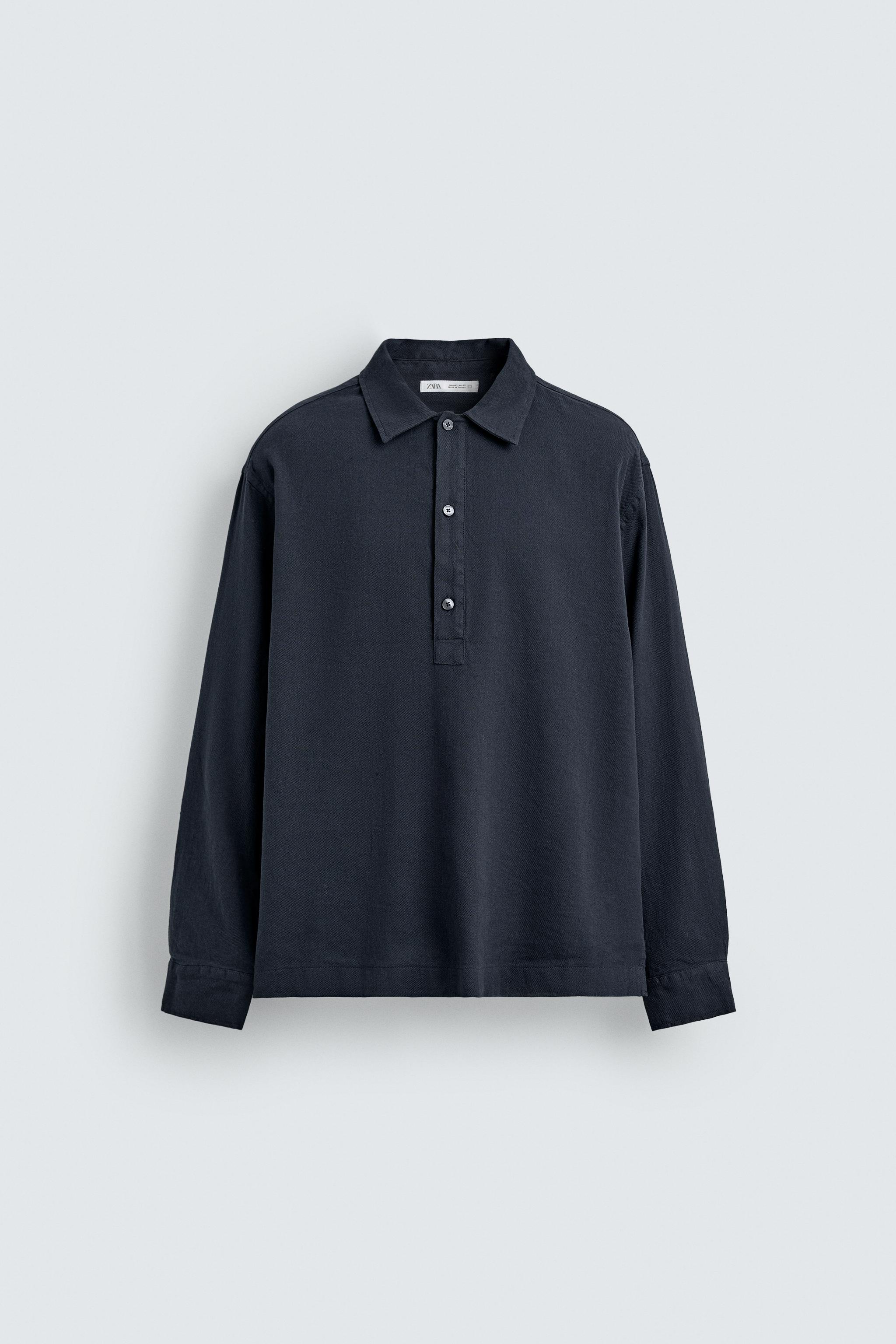 CHEMISE POLO COTON-LIN