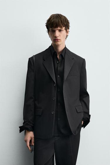 LIMITED EDITION SUIT BLAZER - Black by Zara