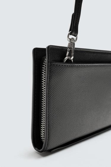 TEXTURED XL WALLET - Black by Zara - Image 3