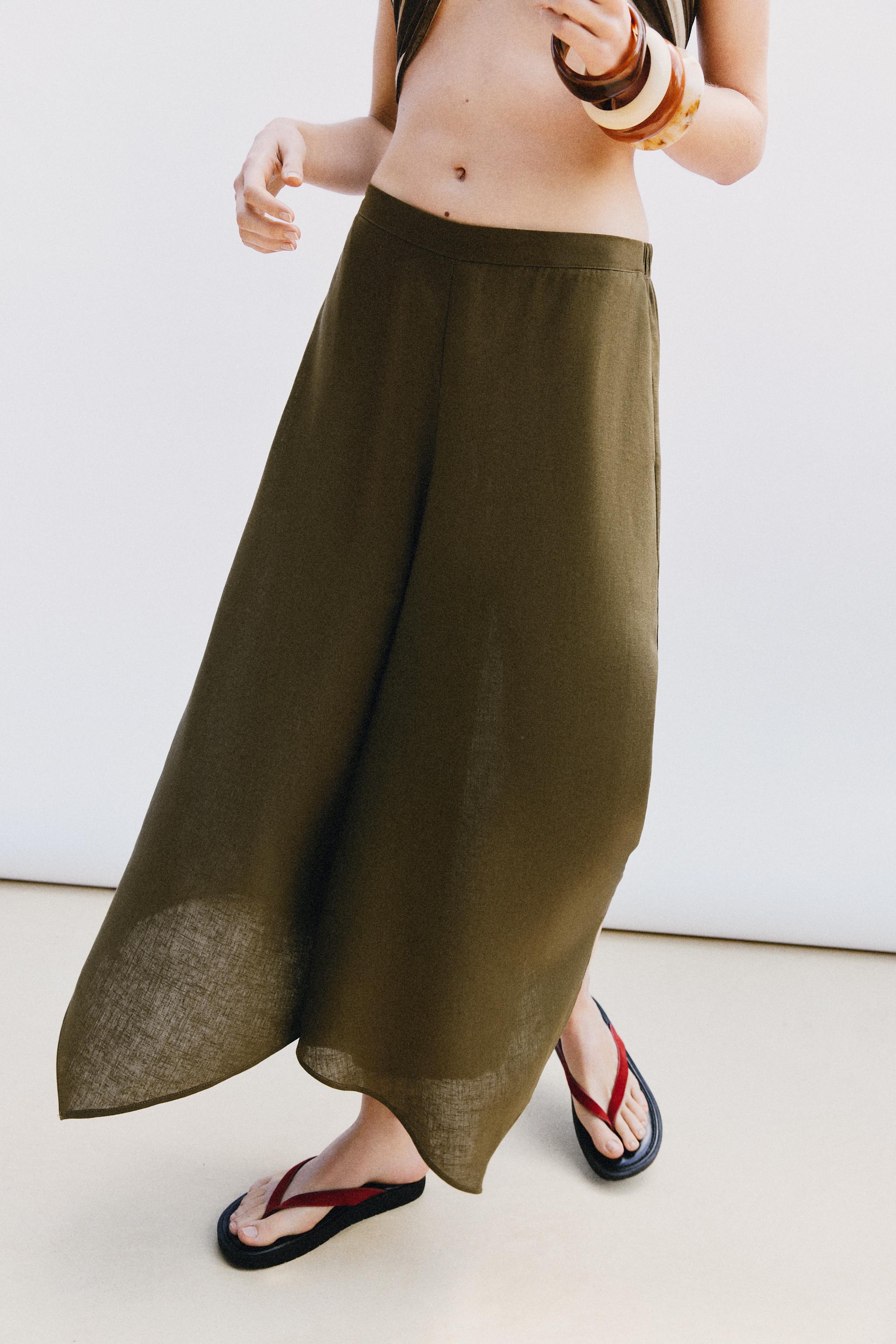 JUPE-CULOTTE ASYMÉTRIQUE