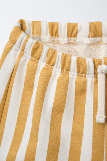 STRIPED BERMUDA SHORTS - Ecru by Zara - Image 2