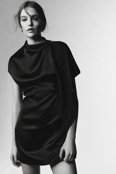 ROBE COURTE AJOURÉE LIMITED EDITION - Noir de Zara - Image 1