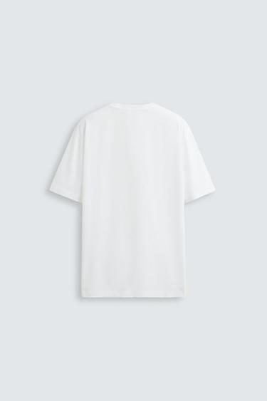 T-SHIRT MEDIUM WEIGHT BASIQUE - Blanc de Zara - Image 6