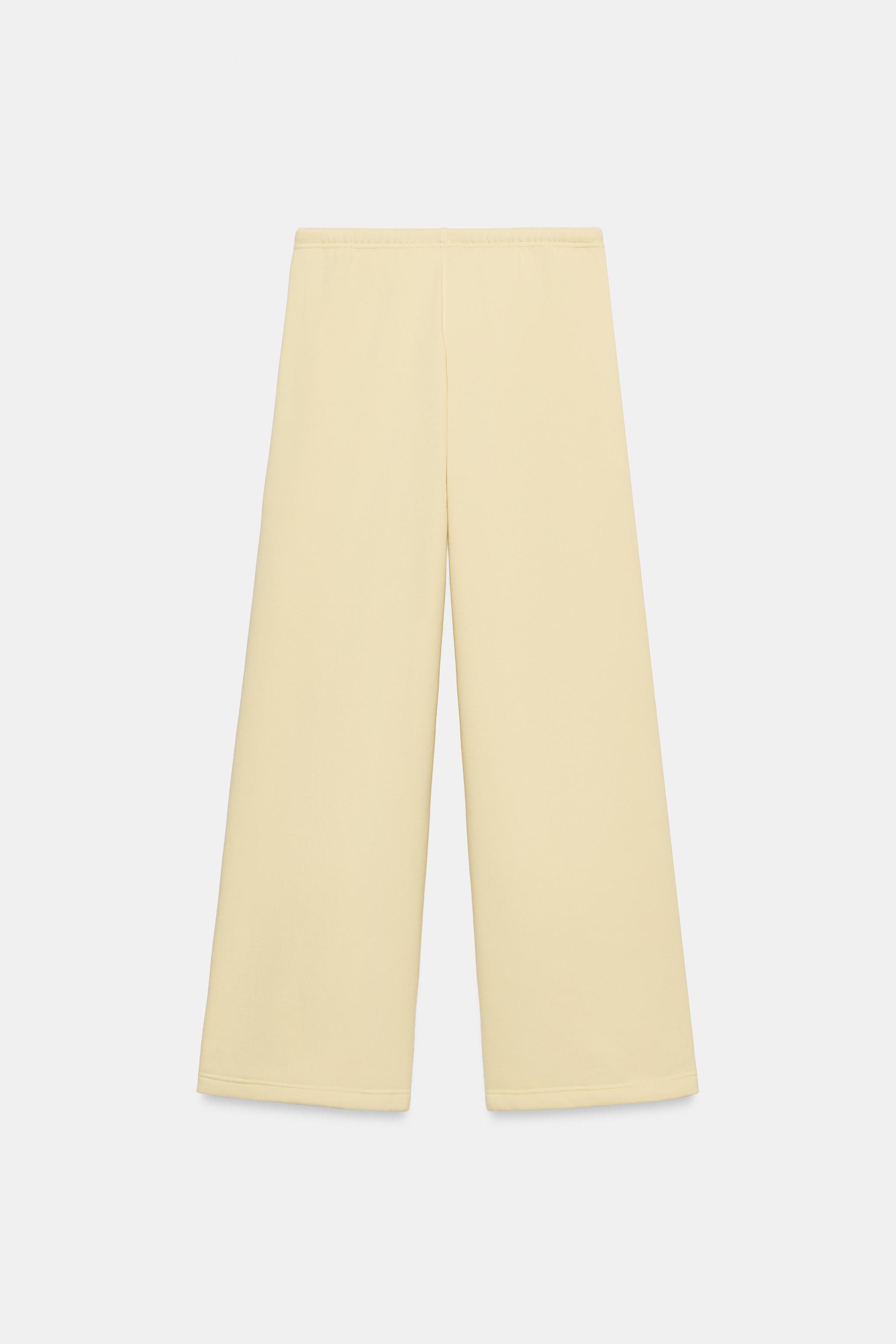 BASIC STRAIGHT SWEAT PANTS WITH ADJUSTABLE HEM