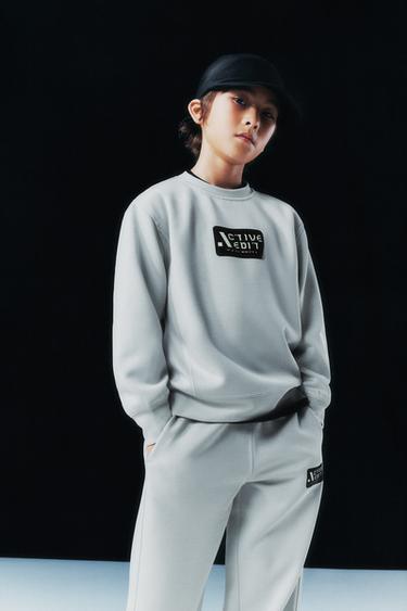 SWEAT SPORT - Gris clair de Zara