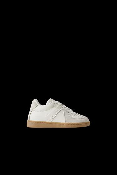 LEATHER PLIMSOLLS - White by Zara - Image 0