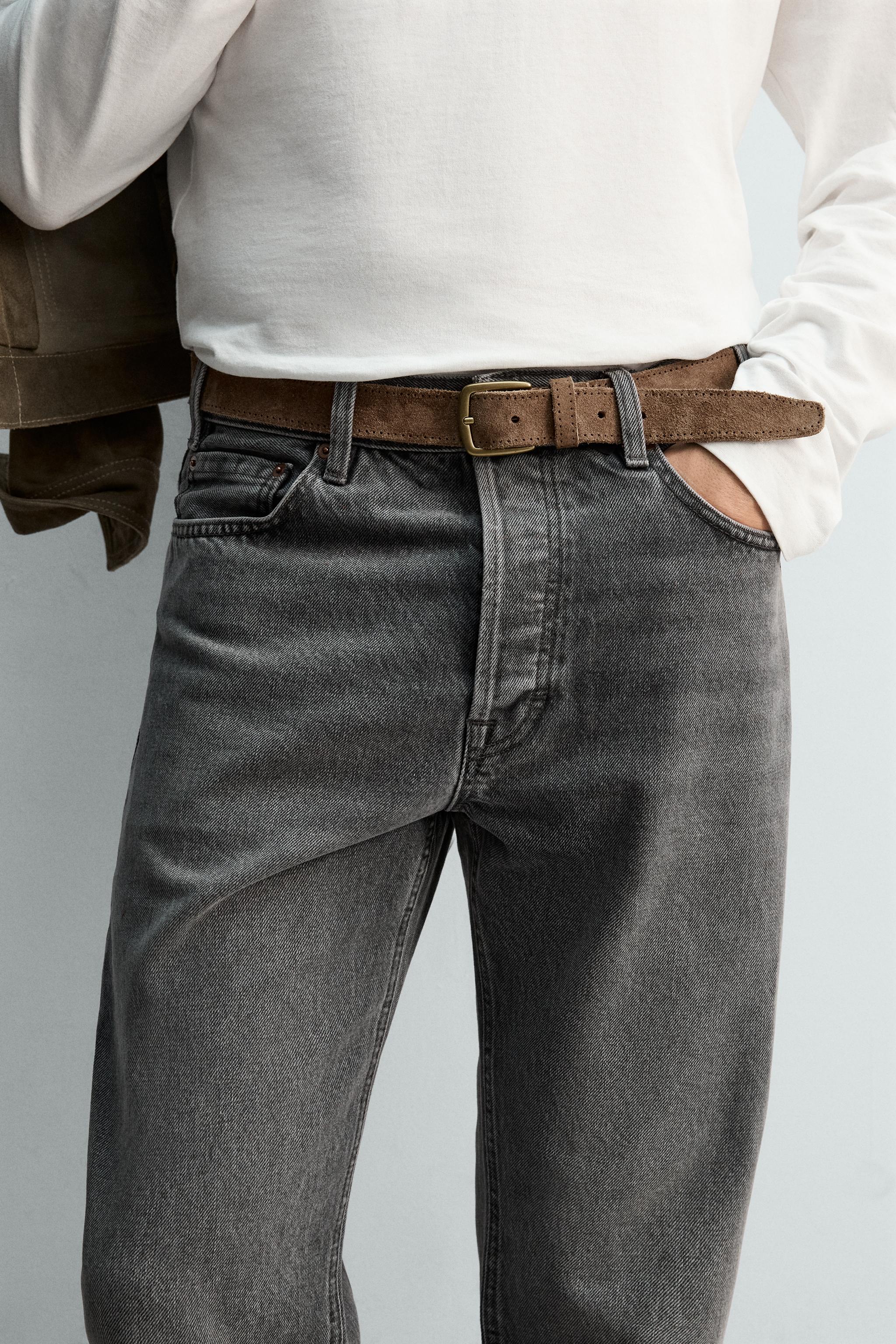 CEINTURE EN CUIR CROÛTE